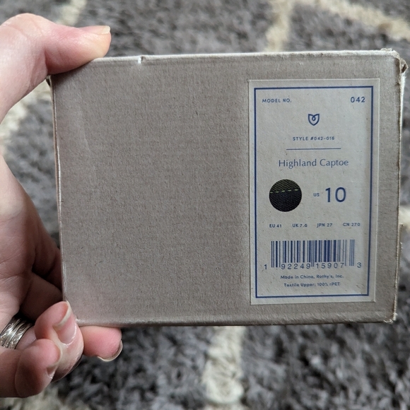 NIB Rothy's Highland Captoe 042 Size 10 - Picture 2 of 6